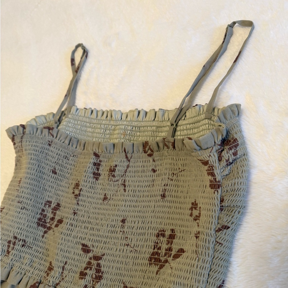 WILFRED Tempest Sleeveless Mini Dress Floral Green Size XS GUC - Picture 8 of 13